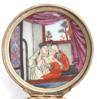 Lot 51 - A small Chinese trinket box with tortoiseshell...