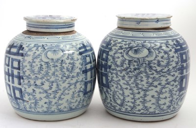 Lot 54 - A pair of 19th Century Chinese porcelain...
