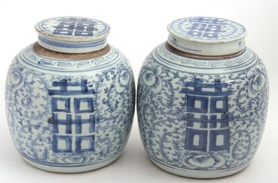 Lot 54 - A pair of 19th Century Chinese porcelain...