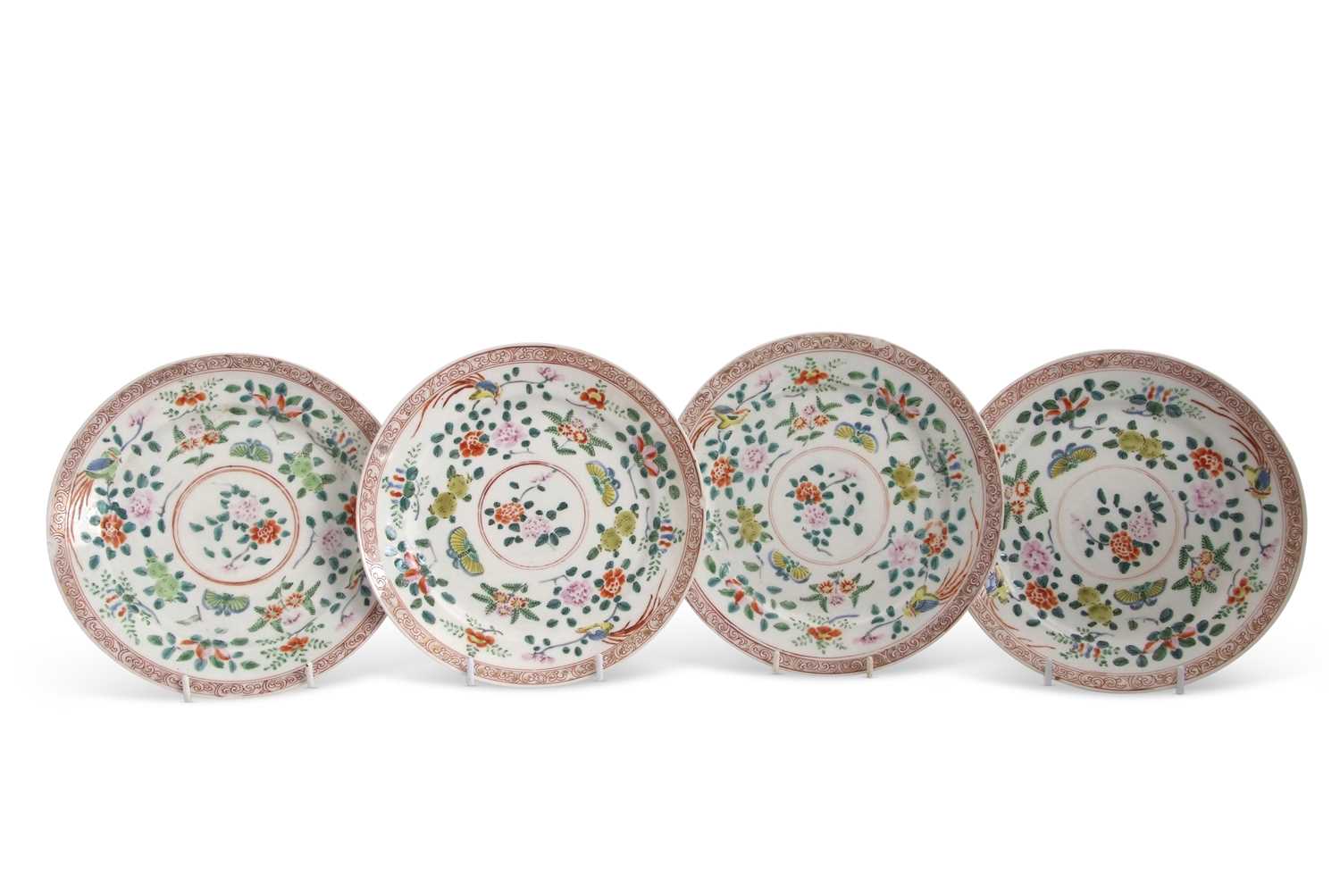 Lot 56 - A group of four Samson Chinese style plates...