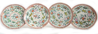 Lot 56 - A group of four Samson Chinese style plates...