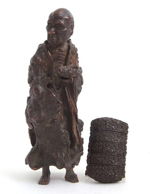 Lot 62 - A Chinese carved root wood figure, possibly...