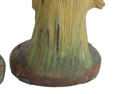 Lot 64 - Two large floor standing French bisque...