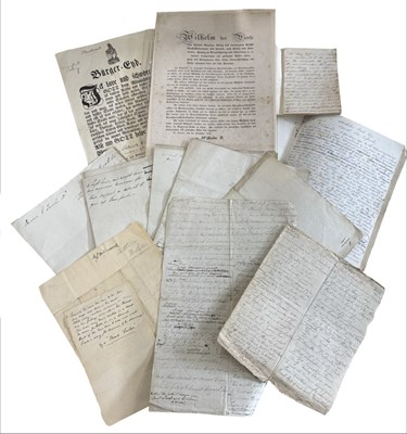 Lot 1118 - MANUSCRIPT POETRY. Including; mid 19th century...