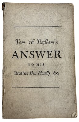 Lot 1263 - SATIRICAL PAMPHLET. Tom of Bedlam's answer to...