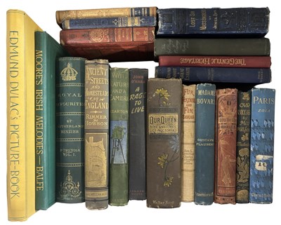 Lot 831 - DECORATIVE BINDINGS. 1 box of decorative...