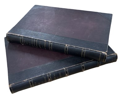 Lot 964 - FOLIOS WITH 130 STEEL ENGRAVED PLATES. Brispot...