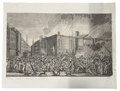 Lot 922 - ORIGINAL ENGRAVING. The Gordon Riots, Newgate...