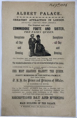 Lot 1160 - DWARFISM HANDBILL - BROADSIDE. Victorian...