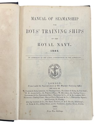 Lot 29 - NAVY. Manual of Seamanship for Boys training...