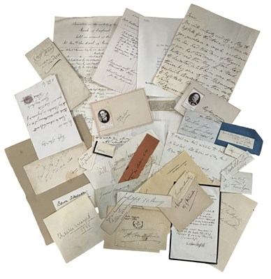 Lot 1121 - EPHEMERA MANUSCRIPTS A Collection of various...