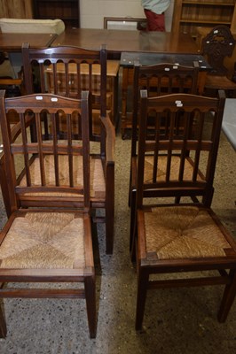 Lot 304 - 19th Century rush seated armchair