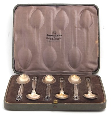Lot 347a - Georg Jensen, Acorn (Konge) pattern silver...