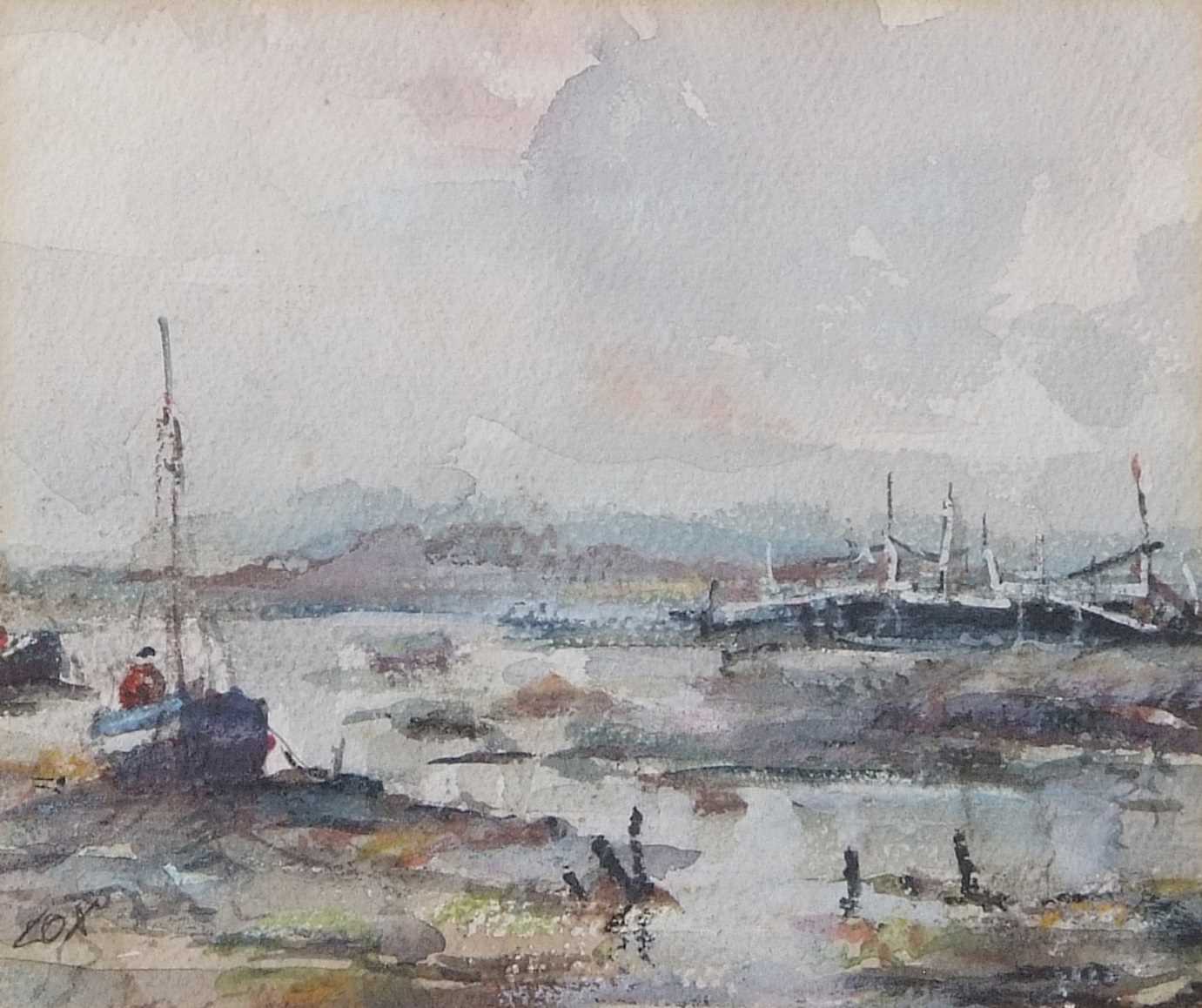 Lot 600 - Jack Cox (1917-2007), North Norfolk Estuary,...