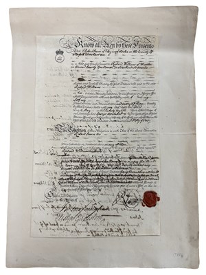 Lot 1111 - NORFOLK: An original 1755 Promissory deed. To...