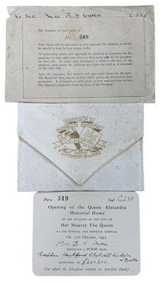 Lot 1089 - NORFOLK AND NORWICH HOSPITAL 1932 opening of...
