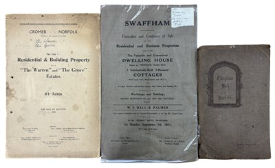 Lot 1068 - ANTIQUARIAN NORFOLK SALES PARTICULARS: To...