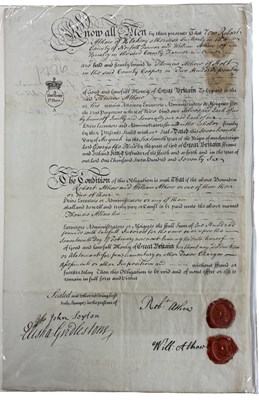 Lot 1112 - NORFOLK MS DOCUMENT: Robert Althow of Blakeney...