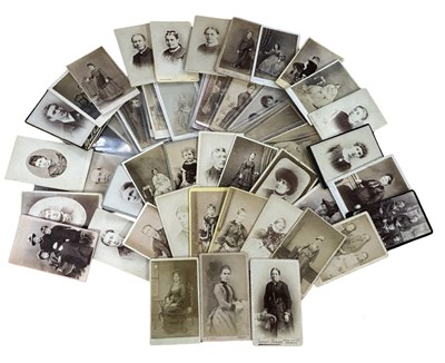 Lot 1181 - CARTE DE VISITES: A large collection of...