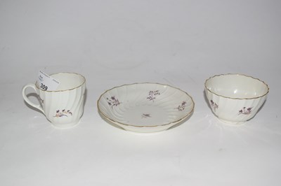 Lot 338 - A Worcester trio of wrythen shape