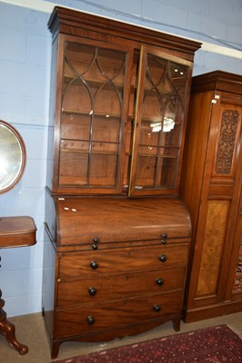 Lot 453 - An early 19th Century mahogany cylinder bureau...