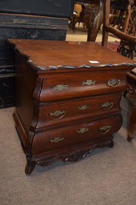 Lot 436 - An 18th Century style miniature bombe chest...