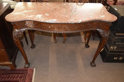 Lot 448 - A Georgian Revival mahogany hall table, the...