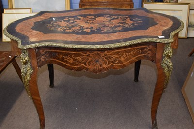 Lot 382 - A late 19th Century French inlaid serpentine...