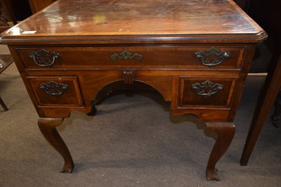 Lot 450 - A Georgian mahogany and cross banded low boy...