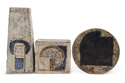 Lot 219 - Three pieces of Troika pottery comprising a...