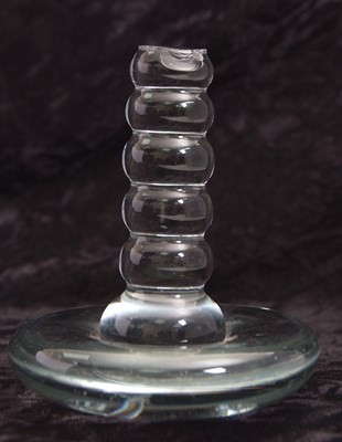 Lot 66 - A rare glass linen smoother, late 18th/early...