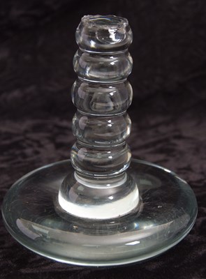 Lot 66 - A rare glass linen smoother, late 18th/early...
