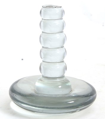 Lot 66 - A rare glass linen smoother, late 18th/early...