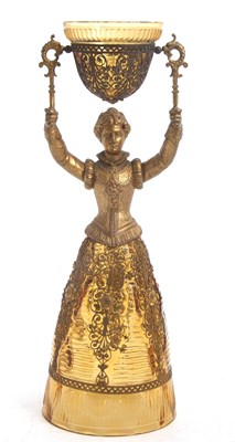 Lot 67 - A 19th Century Bohemian glass bridal or wager...
