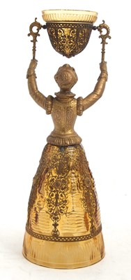 Lot 67 - A 19th Century Bohemian glass bridal or wager...