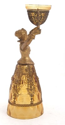 Lot 67 - A 19th Century Bohemian glass bridal or wager...