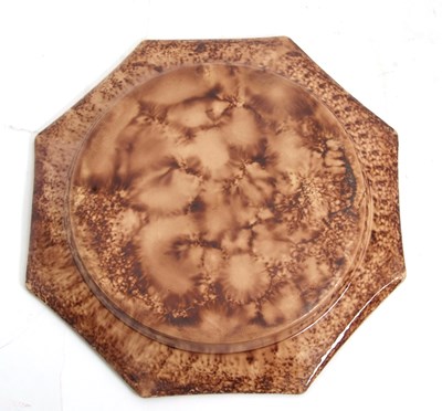 Lot 69 - A Whieldon style octagonal plate with...