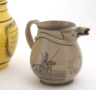Lot 70 - Four 19th Century Staffordshire pottery jugs...