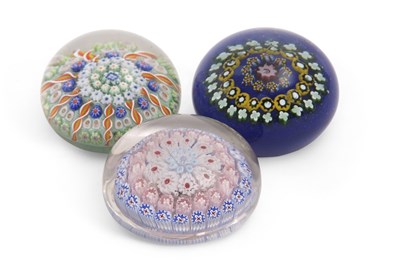 Lot 74 - A group of three paperweights probably...