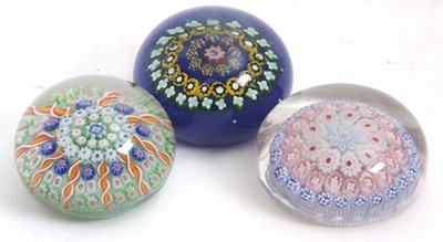Lot 74 - A group of three paperweights probably...