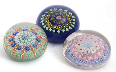 Lot 74 - A group of three paperweights probably...