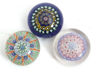 Lot 74 - A group of three paperweights probably...