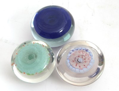 Lot 74 - A group of three paperweights probably...
