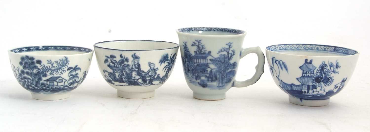 Lot 76 - Group of three 18th Century porcelain tea...