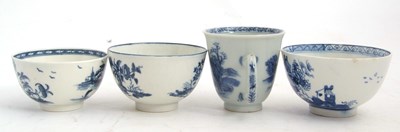 Lot 76 - Group of three 18th Century porcelain tea...