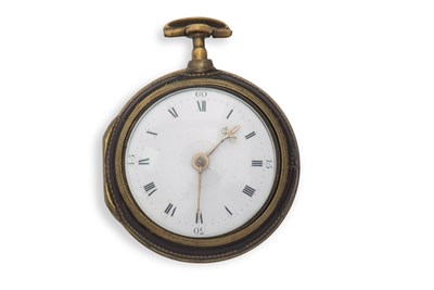 Lot 356 - A tortoiseshell pair case pocket watch by John...