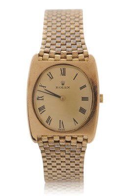 Lot 370 - A vintage 14ct gold Rolex Pre-Cellini,...