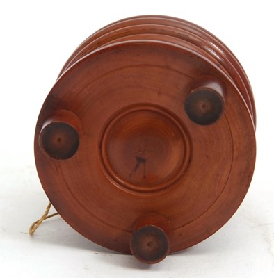 Lot 82 - A 19th Century treen lignum vitae beehive...