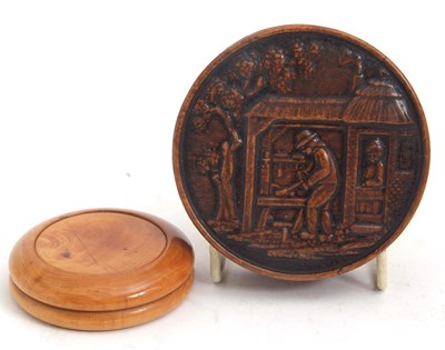 Lot 88 - Mixed Lot: An antique French pressed burr...