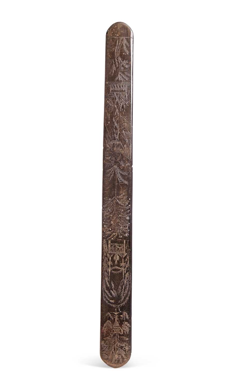 Lot 90 - A mid 19th Century carved Baleen corset...